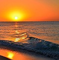 Calm and Clear Sunrise on Navarre Beach with Small Perfect Wave